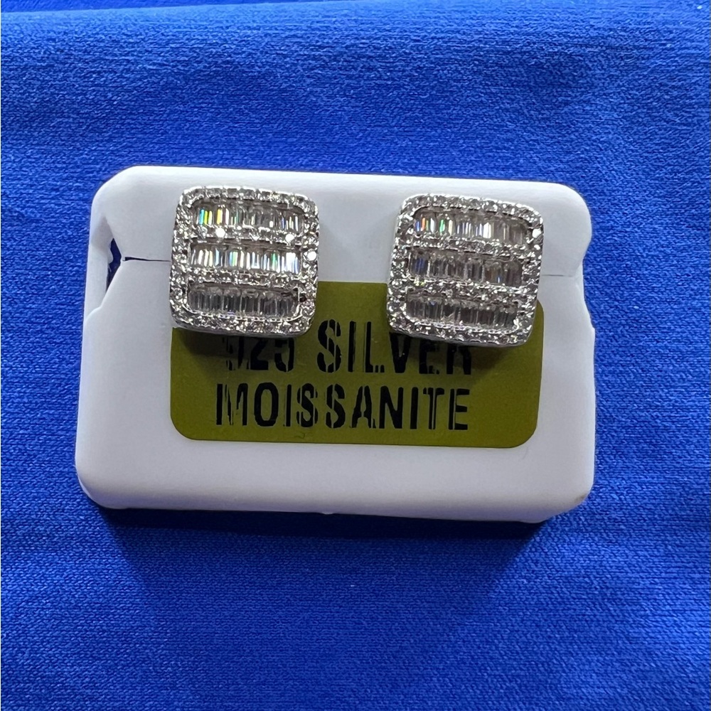 Genuine Moissanite genuine 925 Earrings